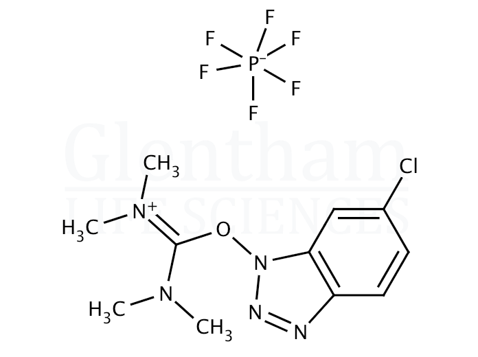 Strcuture for O-(1H-6-Chlorobenzotriazol-1-yl)-1,1,3,3-tetramethyluronium hexafluorophosphate