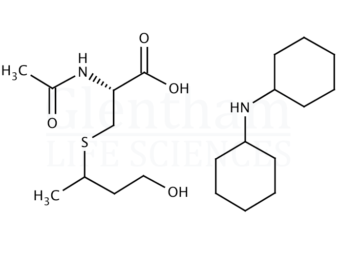 N-Acetyl-S-(3-hydroxypropyl-1-methyl)-L-cysteine dicyclohexylammonium salt Structure