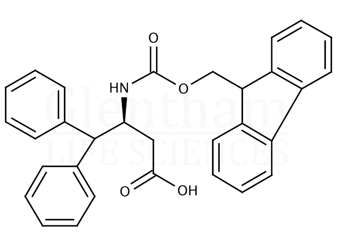 Structure for  (S)-Fmoc-γ,γ-diphenyl-β-Homoala-OH    (332062-08-5)