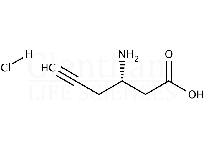 Structure for (S)-3-Amino-5-hexynoic acid hydrochloride  (332064-85-4)