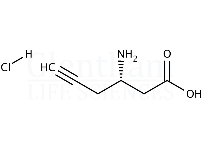 Structure for (S)-3-Amino-5-hexynoic acid hydrochloride 