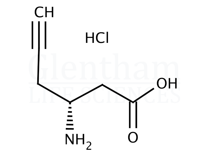 Structure for (R)-3-Amino-5-hexynoic acid hydrochloride  (332064-87-6)