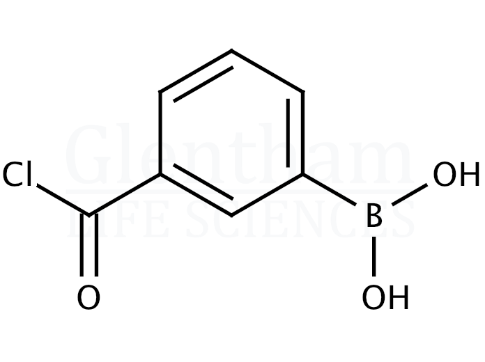 3-Chlorocarbonylphenylboronic acid Structure