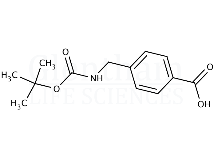 Structure for 4-(Boc-aminomethyl)benzoic acid  