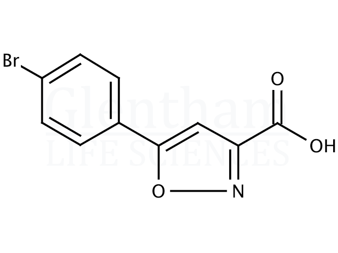 Structure for 5-(4-Bromophenyl)isoxazole-3-carboxylic acid 