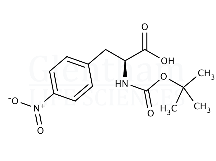 Boc-Phe(4-NO2)-OH    Structure