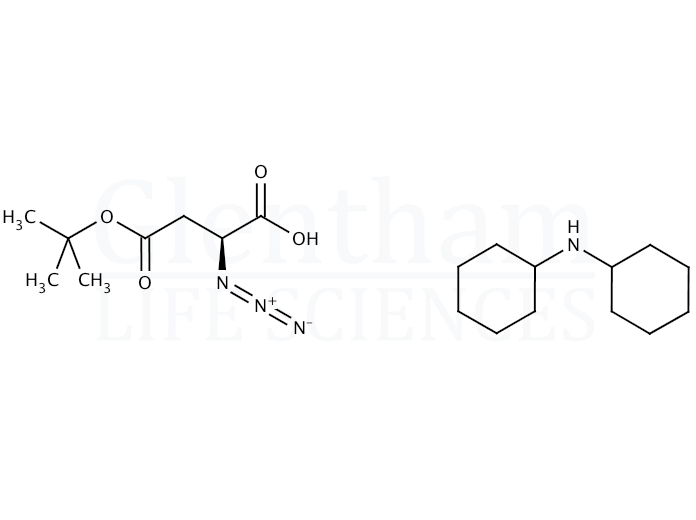 Structure for (S)-(-)-4-tert-Butyl hydrogen 2-azidosuccinate dicyclohexylammonium salt (333366-23-7 (non-salt))