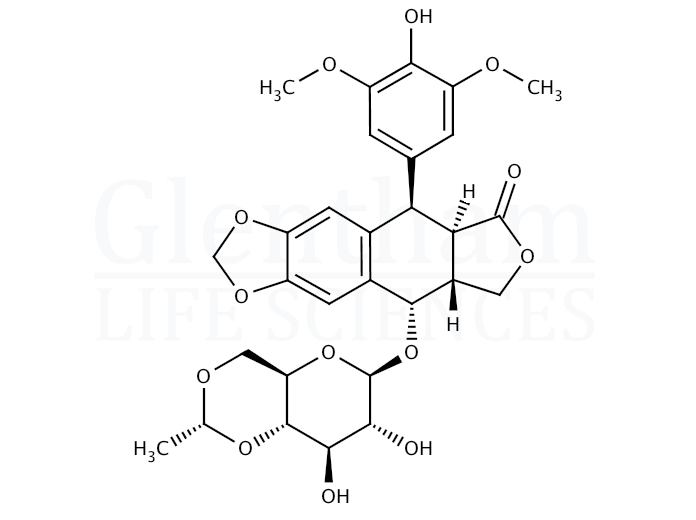 Structure for Etoposide, USP grade (33419-42-0)