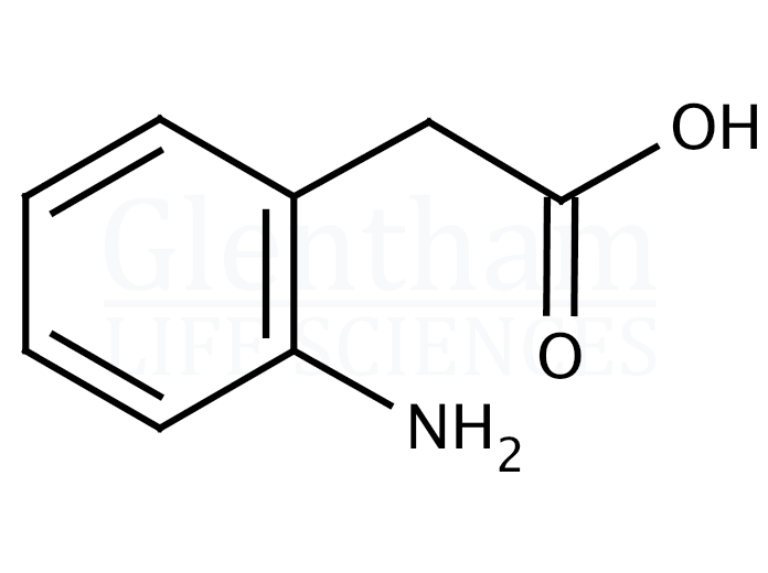 Structure for 2-Aminophenylacetic acid  (3342-78-7)