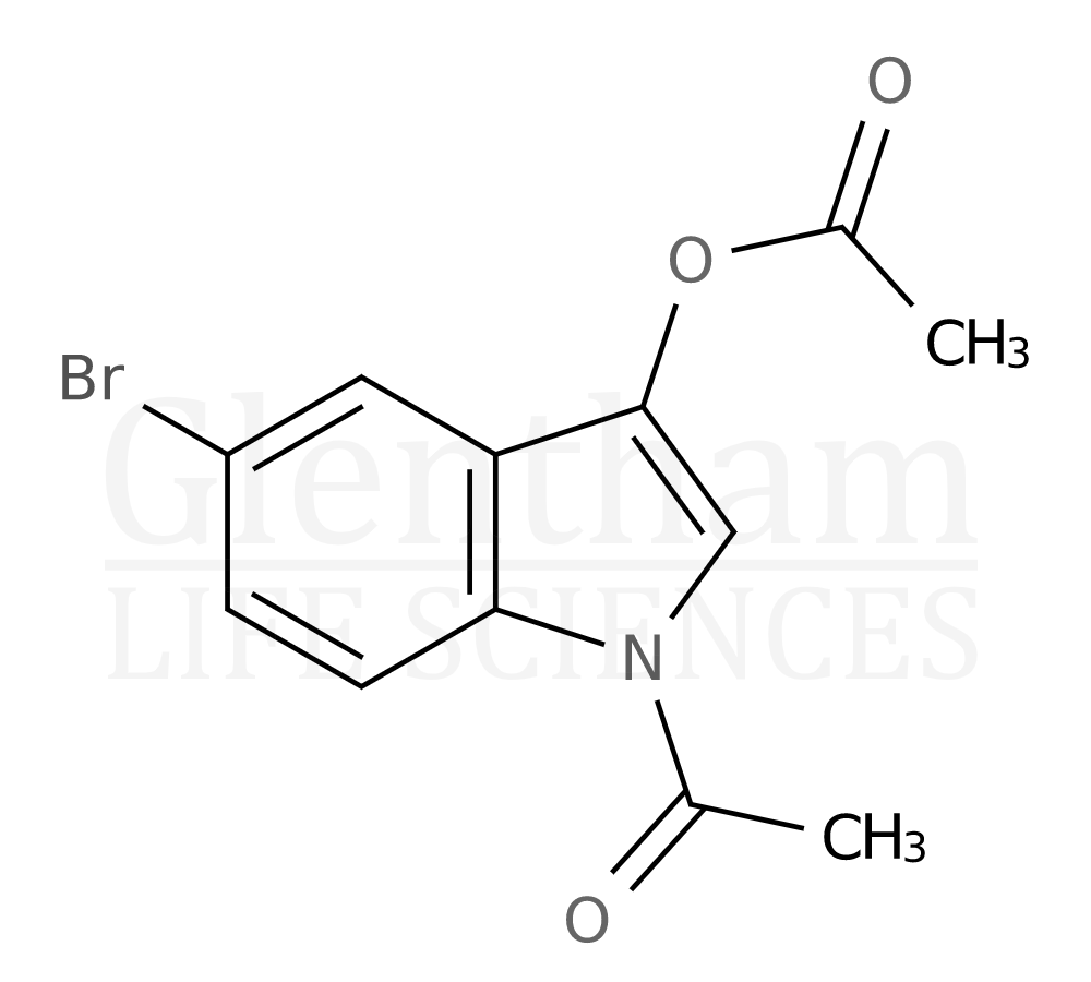 5-Bromo indoxyl-1,3-di acetate Structure