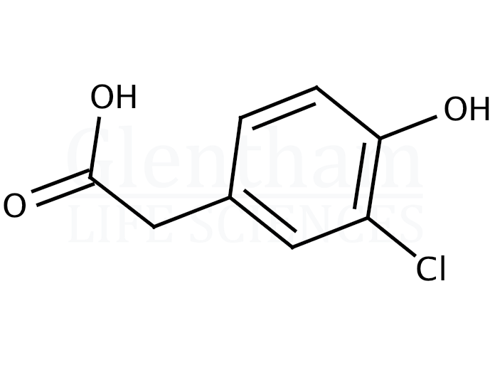 3-Chloro-4-hydroxyphenylacetic acid Structure