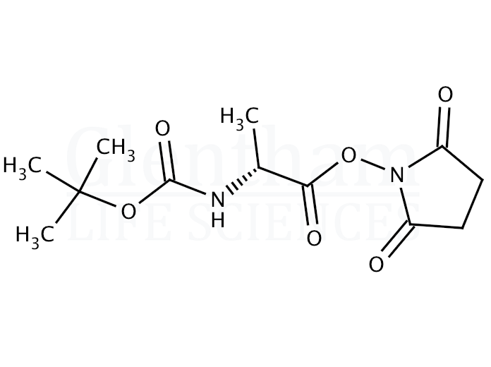 Structure for Boc-Ala-OSu  (3392-05-0)