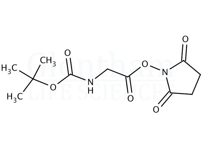 Structure for Boc-Gly-OSu    (3392-07-2)