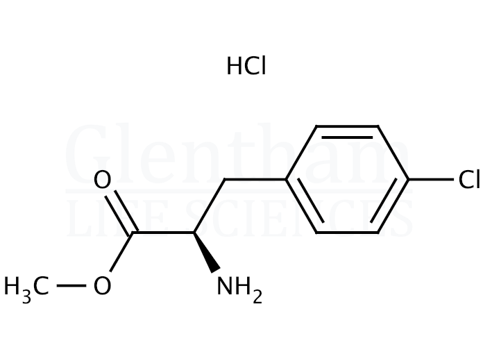 Structure for 4-Chloro-D-Phe-OMe hydrochloride (33965-47-8)