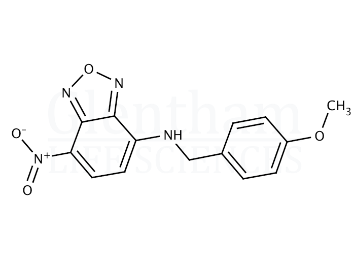 Structure for 7-(p-Methoxybenzylamino)-4-nitrobenz-2-oxa-1,3-diazole