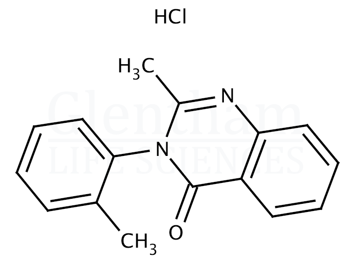 Structure for  Methaqualone hydrochloride  (340-56-7)