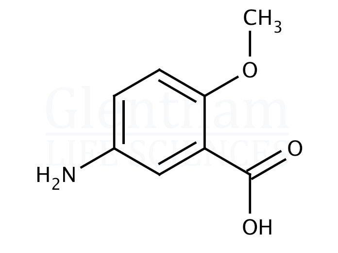 5-Amino-2-methoxybenzoic acid  Structure