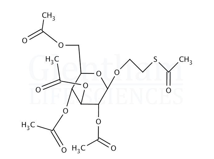 2-(Acetylthio)ethyl 2,3,4,6-tetra-O-acetyl-b-D-glucopyranoside Structure