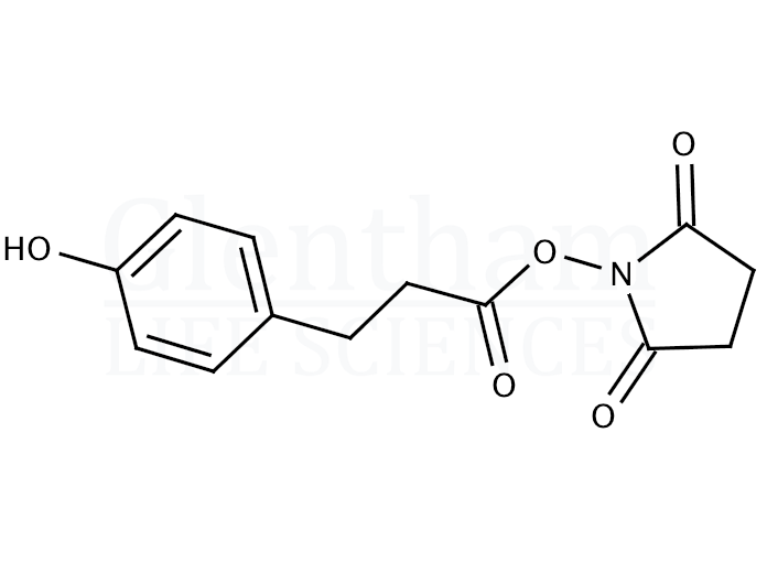3-(4-Hydroxyphenyl)propionic acid N-hydroxysuccinimide ester Structure