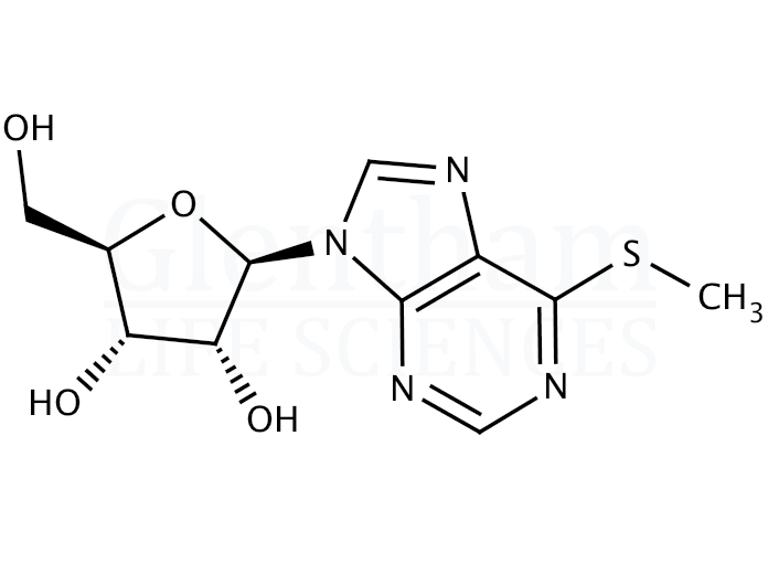 6-Methylmercapto-9-(b-D-ribofuranosyl)purine Structure