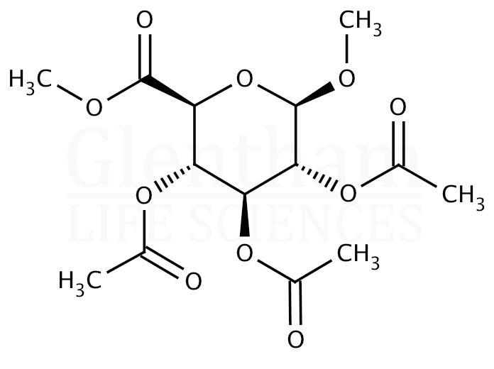 Methyl 2,3,4-tri-O-acetyl-β-D-glucuronide methyl ester Structure
