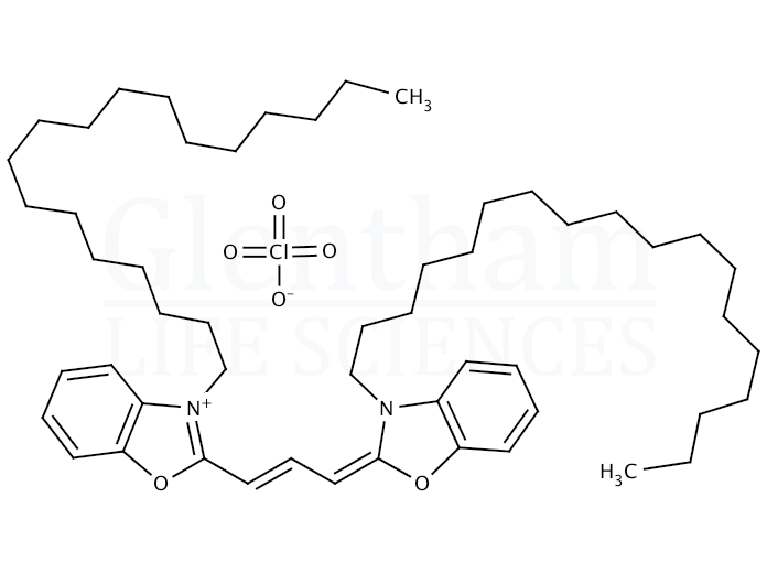 3,3′-Dioctadecyloxacarbocyanine perchlorate Structure