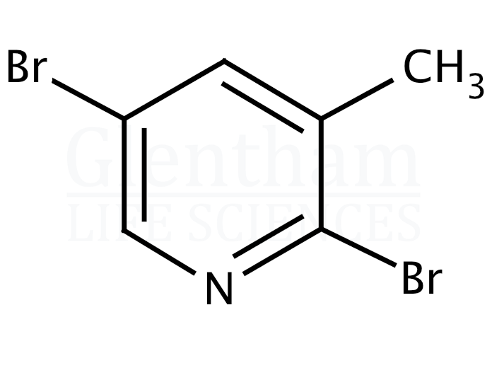 2,5-Dibromo-3-methylpyridine Structure