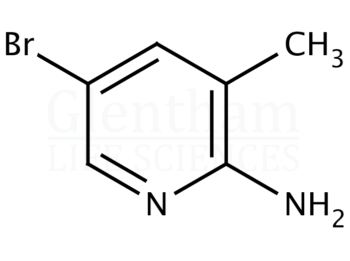 2-Amino-5-bromo-3-picoline (2-Amino-5-bromo-3-methylpyridine) Structure