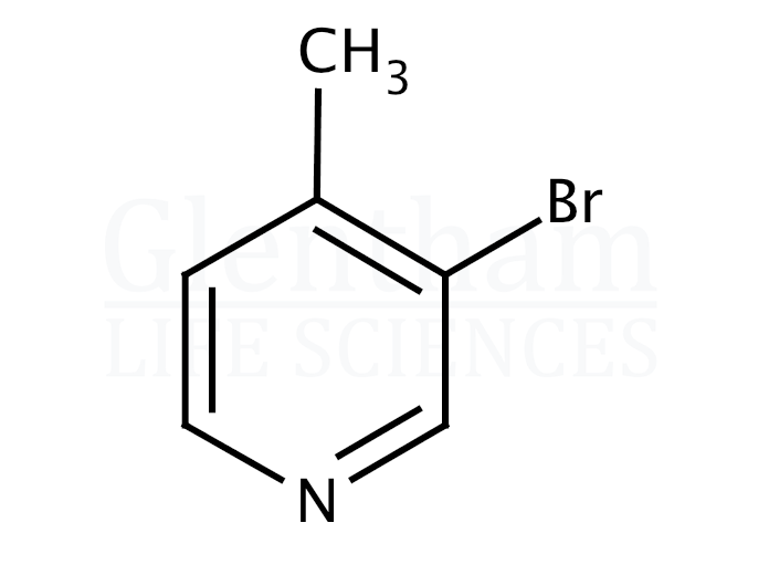 3-Bromo-4-methylpyridine (3-Bromo-4-picoline) Structure