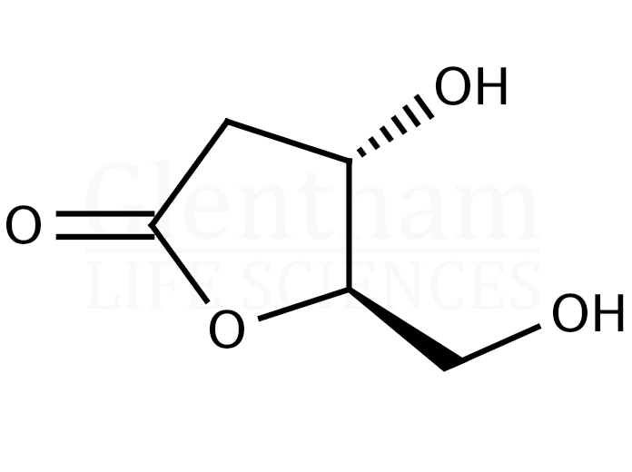 2-Deoxy-D-ribonic acid-1,4-lactone Structure