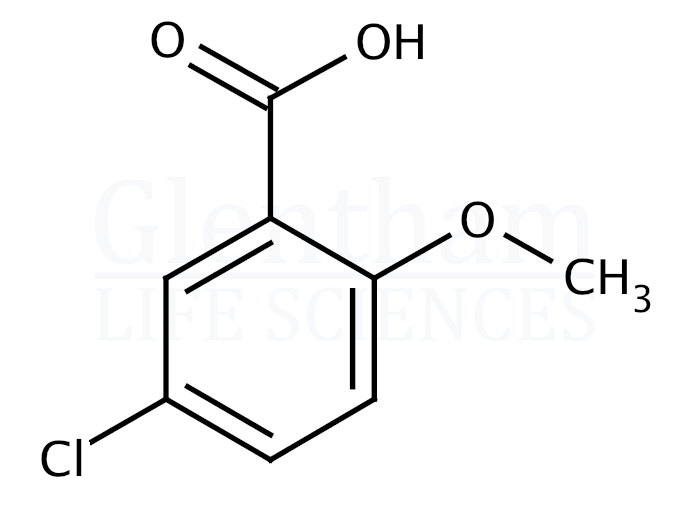 Structure for 5-Chloro-2-methoxybenzoic acid