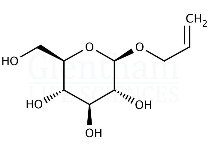 Allyl b-D-glucopyranoside Structure