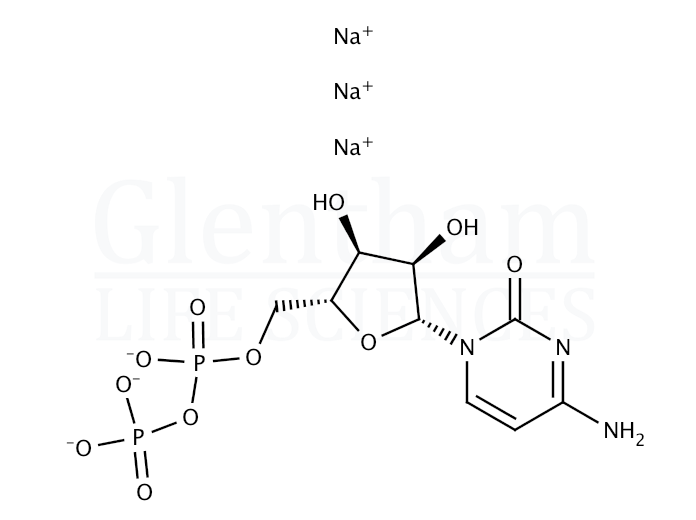 Cytidine-5''-diphosphate trisodium salt dihydrate Structure