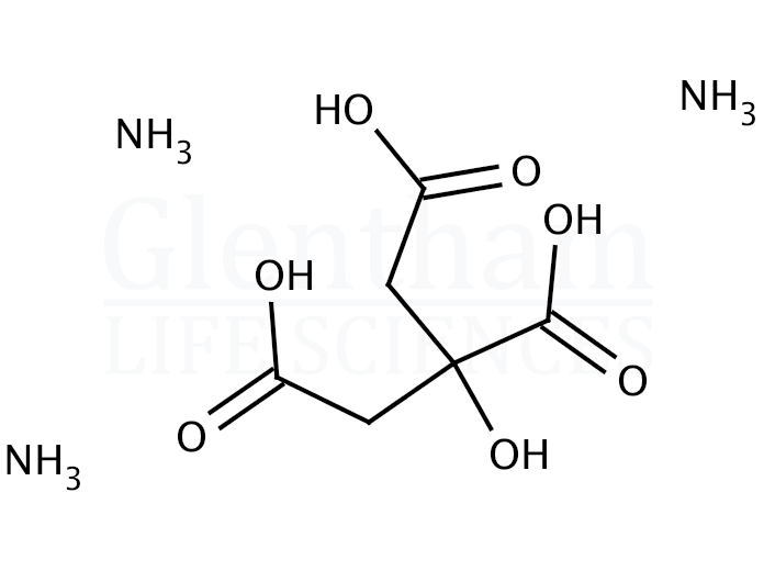 Ammonium citrate tribasic Structure