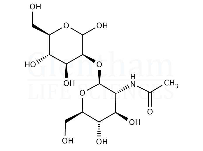 Structure for 2-O-(2-Acetamido-2-deoxy-b-D-glucopyranosyl)-D-mannopyranose