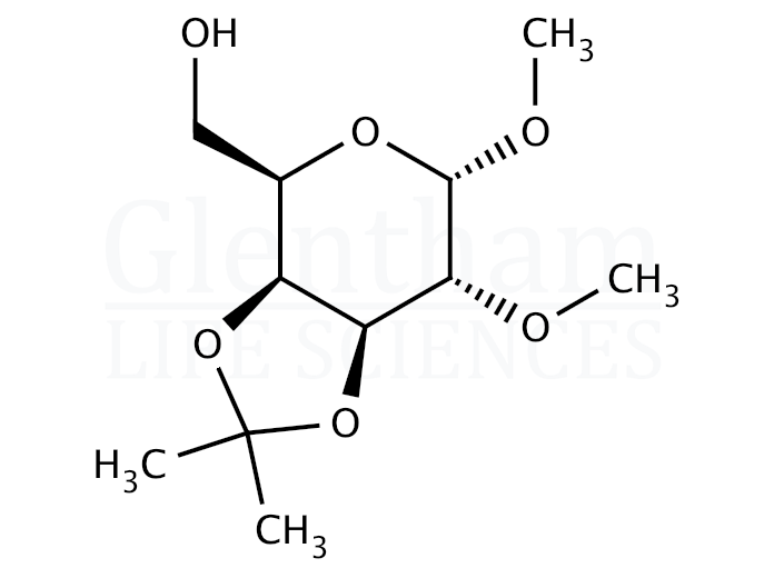 Methyl 3,4-O-Isopropylidene-2-O-methyl-α-D-galactopyranoside Structure