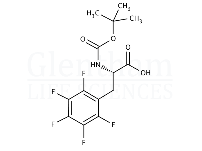 Boc-pentafluoro-L-phenylalanine Structure