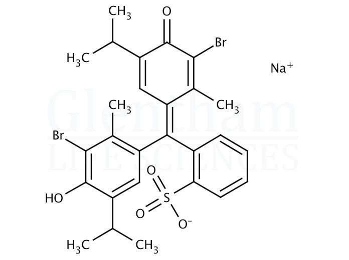 Structure for Bromothymol Blue sodium salt
