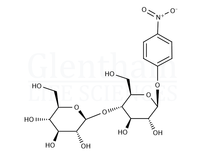 Structure for 4-Nitrophenyl b-D-cellobioside