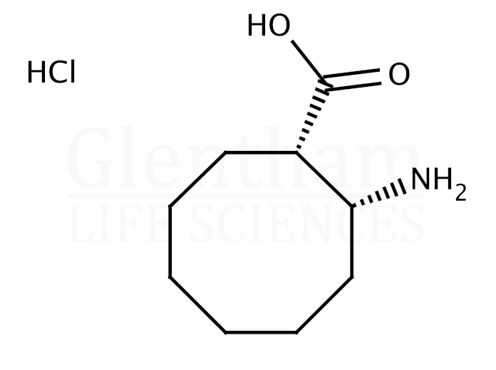 cis-2-Amino-1-cyclooctanecarboxylic acid hydrochloride Structure