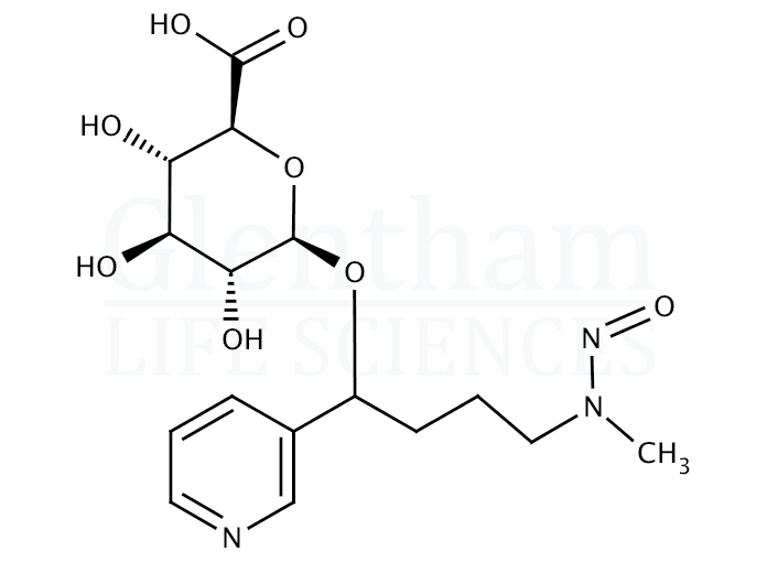 Structure for 4-(Methylnitrosamino)-1-(3-pyridyl)-1-butanol-N-b-D-glucuronide
