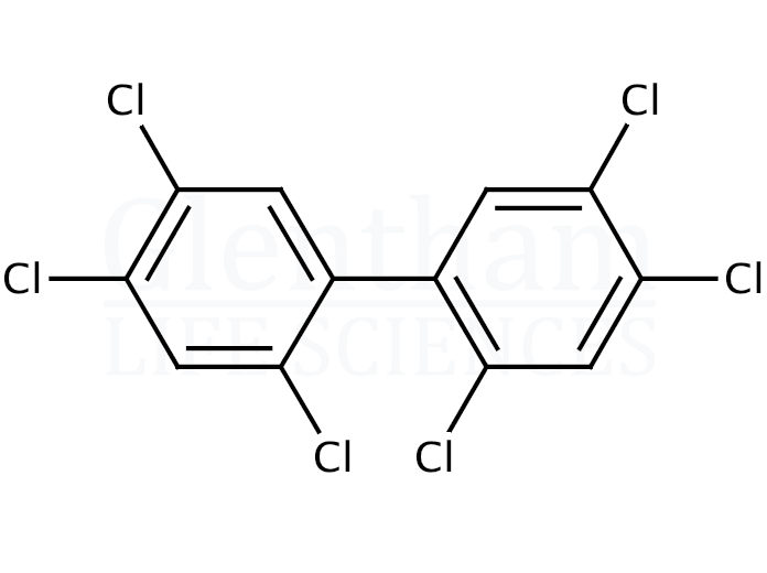 2,2′,4,4′,5,5′-Hexachlorobiphenyl Structure