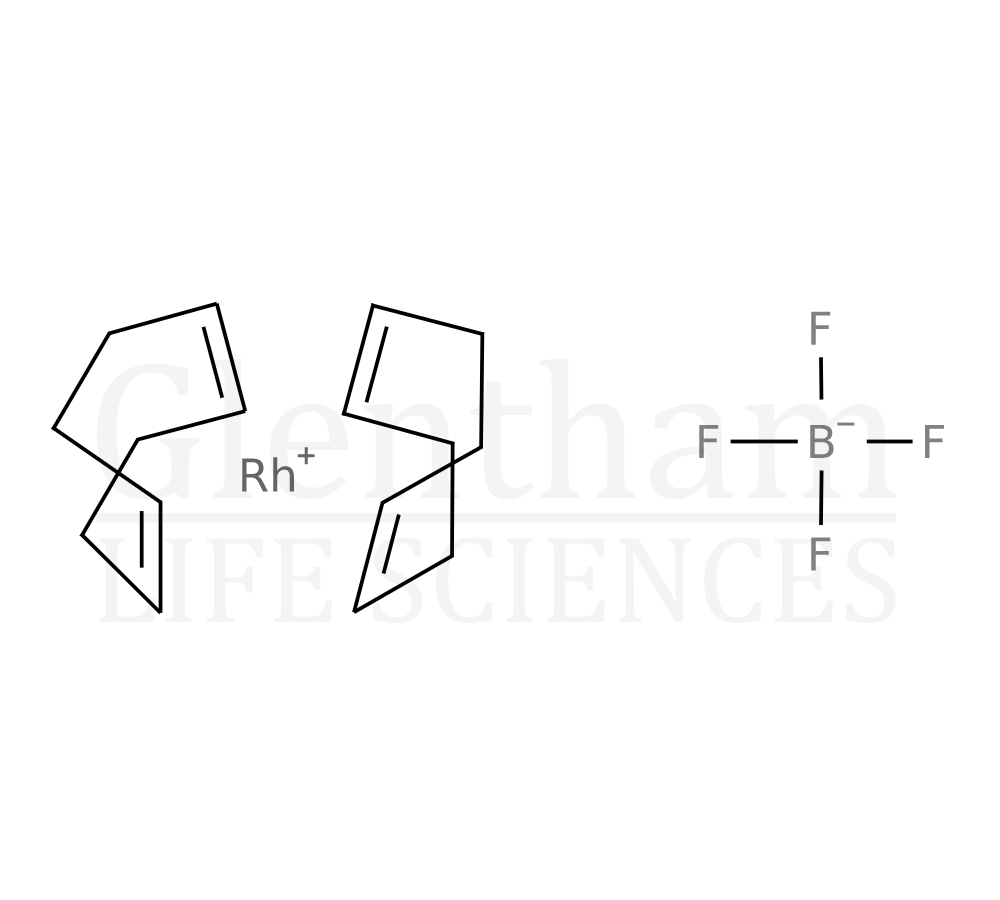 Structure for Bis(cycloocta-1,5-diene)rhodium(I) tetrafluoroborate
