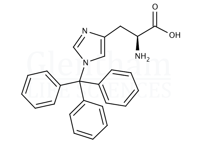 Structure for N-(im)-Trityl-L-histidine   