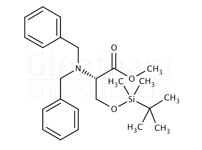 N,N-Dibenzyl-O-(t-butyldimethylsilyl)-L-serine methyl ester  Structure