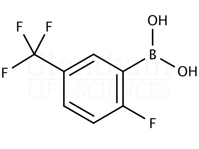 Structure for 2-Fluoro-5-trifluoromethylphenylboronic acid