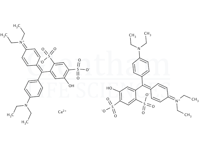 Structure for Patent Blue V calcium salt (C.I. 42051)