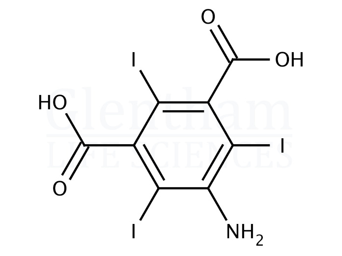 Structure for  5-Amino-2,4,6-triiodoisophthalic acid   (35453-19-1)