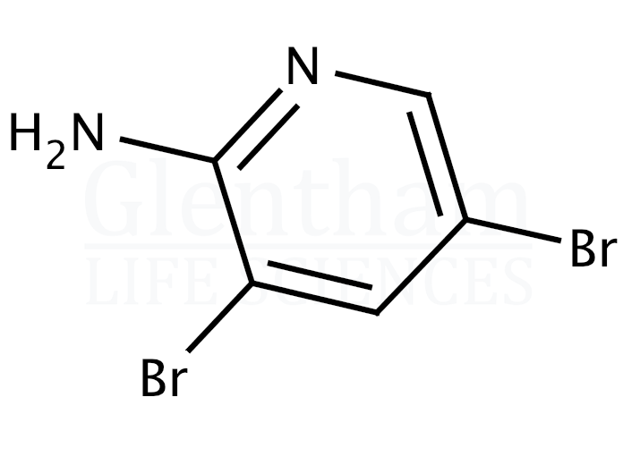 2-Amino-3,5-dibromopyridine Structure