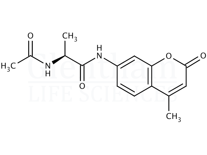 Structure for  Acetyl-L-alanine 7-amido-4-methylcoumarin  (355137-87-0)